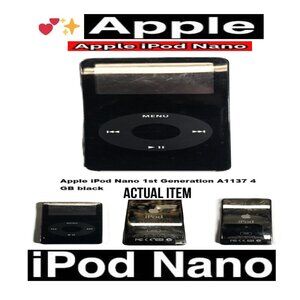 🛑 APPLE Nano ➕ IPOD Vintage 4GB Screen MEDIA PLAYER Tested Works 💸BUY NOW‼️